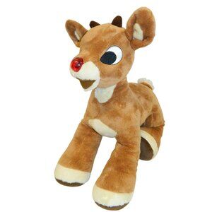 Build-A-Bear Rudolph The Red-Nosed Reindeer Plush Toy 16" Soft Stuffed Animal